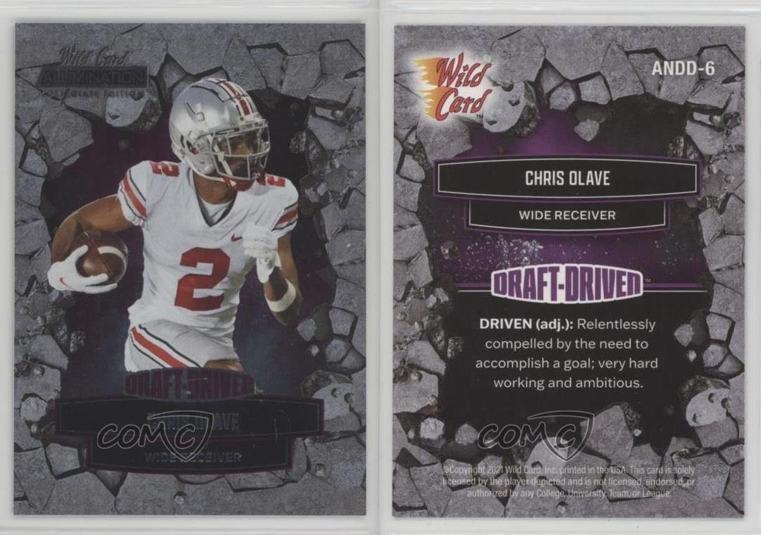 Chris Olave Football Cards 2021 Wild Card Alumination NIL