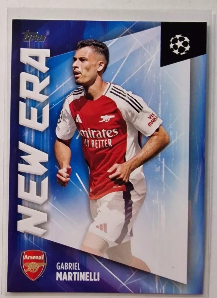 Gabriel Martinelli #NE-3 Soccer Cards 2024 Topps UEFA New Era
