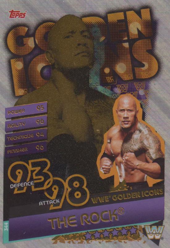 The Rock #344 Wrestling Cards 2020 Topps Slam Attax Reloaded WWE