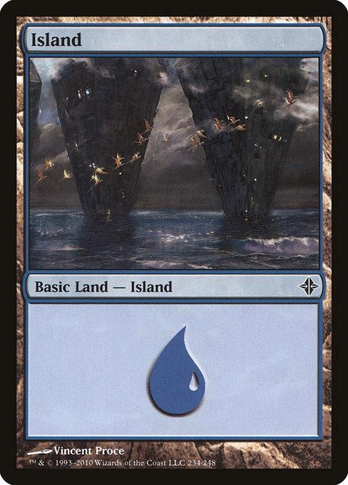 Island #234 Magic Rise of the Eldrazi