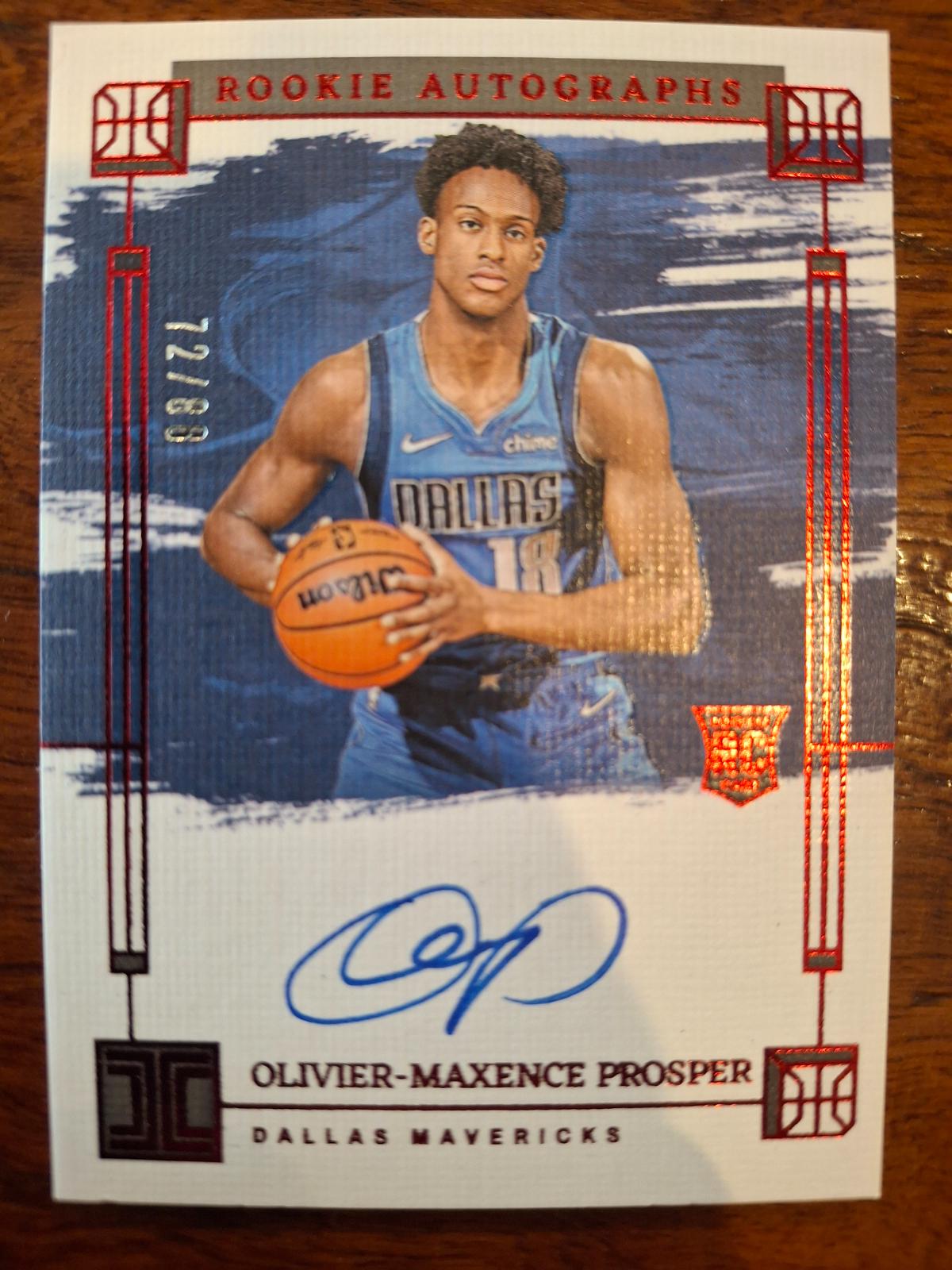 Olivier-Maxence Prosper #RA-OMP 2023 Panini Impeccable Rookie Autographs International Basketball