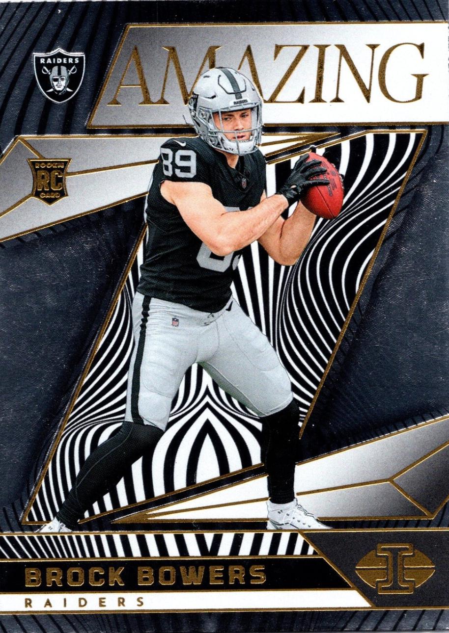 Brock Bowers #6 Football Cards 2024 Panini Illusions Amazing