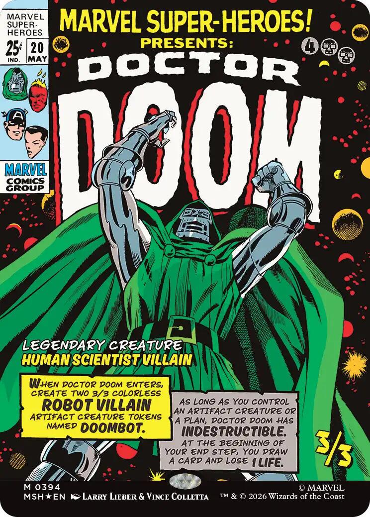 Doctor Doom [Borderless] #394 Prices | Magic Marvel Super Heroes