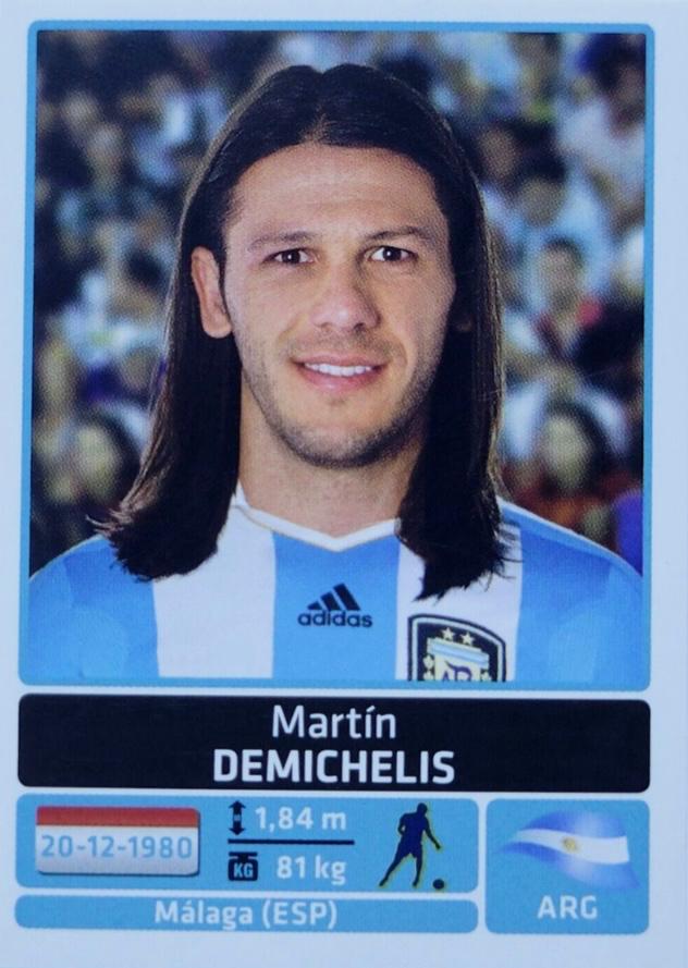 Martin Demichelis #25 Soccer Cards 2011 Panini Copa America Argentina Sticker