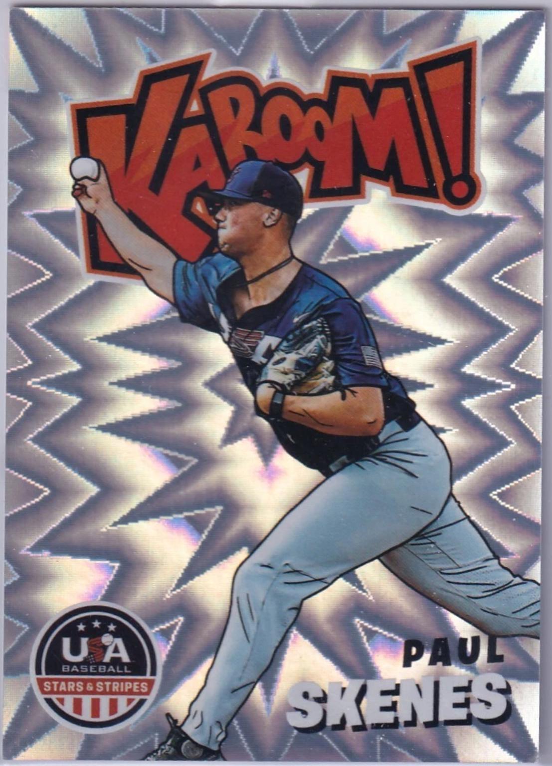 Paul Skenes #6 Baseball Cards 2025 Panini Stars and Stripes Kaboom