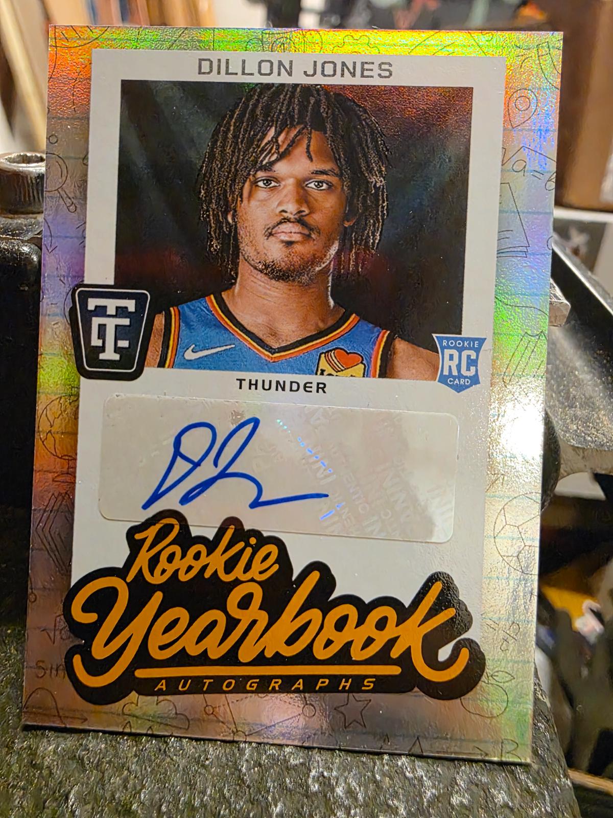 Dillon Jones #RYA-DIL Basketball Cards 2024 Panini Totally Certified Rookie Yearbook Autograph