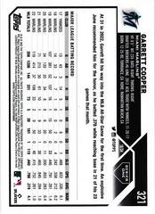 Back Of Card | Garrett Cooper Baseball Cards 2023 Topps
