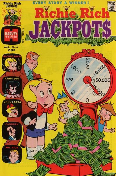 Richie Rich Jackpots #6 (1973) Comic Books Richie Rich Jackpots