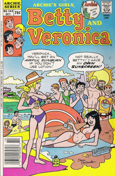 Archie's Girls Betty and Veronica #344 (1986) Comic Books Archie's Girls Betty and Veronica