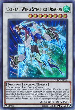 Crystal Wing Synchro Dragon DUPO-EN068 YuGiOh Duel Power