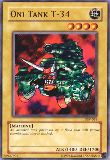 Oni Tank T-34 PSV-059 YuGiOh Pharaoh's Servant