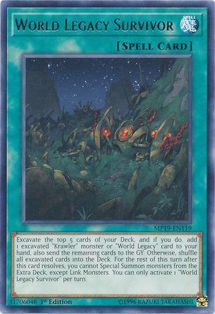 World Legacy Survivor MP19-EN119 YuGiOh 2019 Gold Sarcophagus Tin Mega Pack