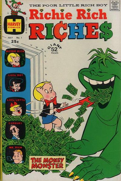 Richie Rich Riches #1 (1972) Comic Books Richie Rich Riches