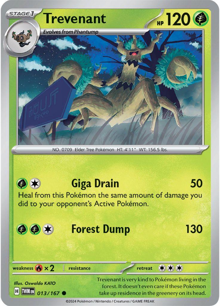 Trevenant #13 Pokemon Twilight Masquerade