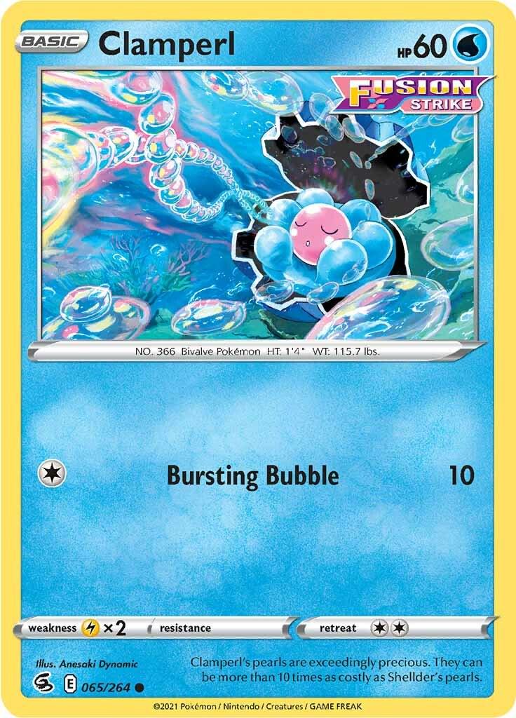 Clamperl #65 Pokemon Fusion Strike