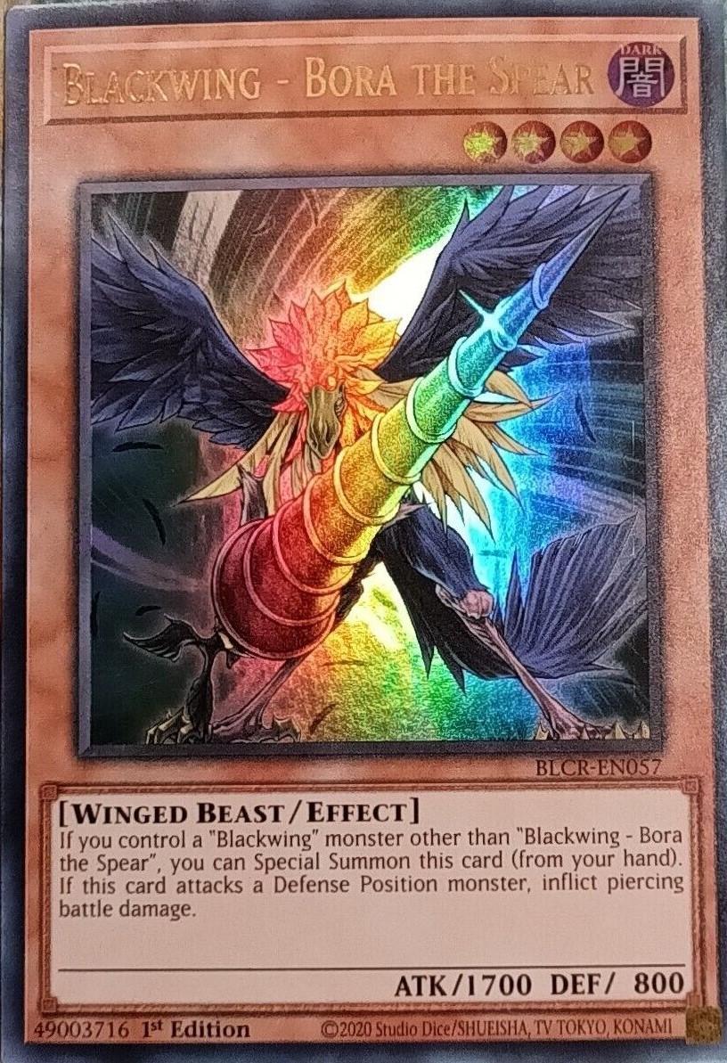 Blackwing - Bora the Spear BLCR-EN057 YuGiOh Battles of Legend: Crystal Revenge