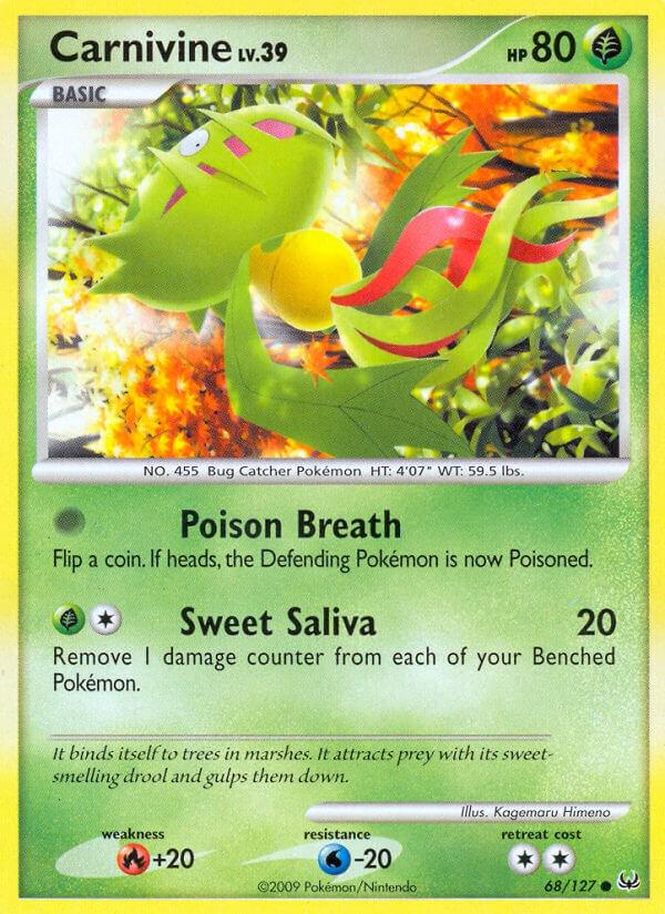 Carnivine #68 Pokemon Platinum
