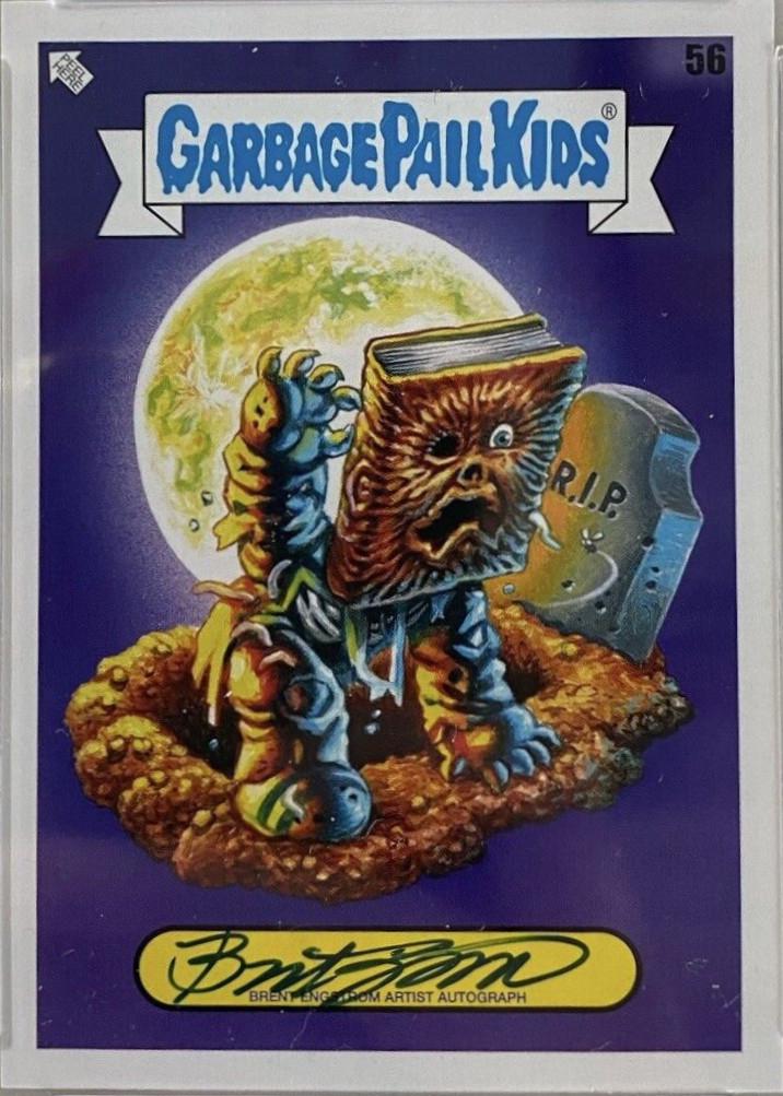Artist Autograph #56 Garbage Pail Kids Book Worms