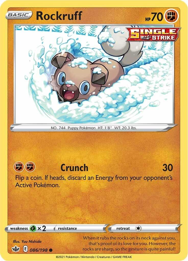 Rockruff #86 Pokemon Chilling Reign
