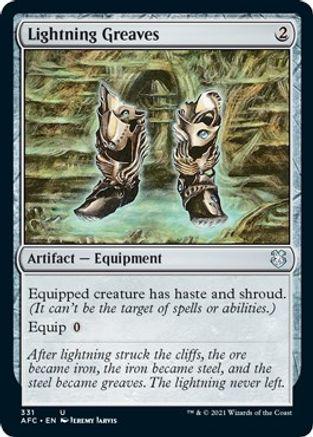 Lightning Greaves #331 Magic Adventures in the Forgotten Realms Commander