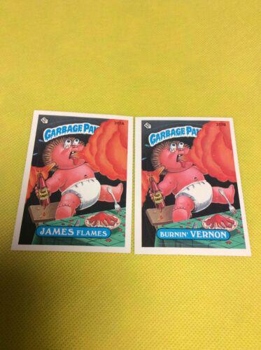 Burnin' VERNON #317B 1987 Garbage Pail Kids