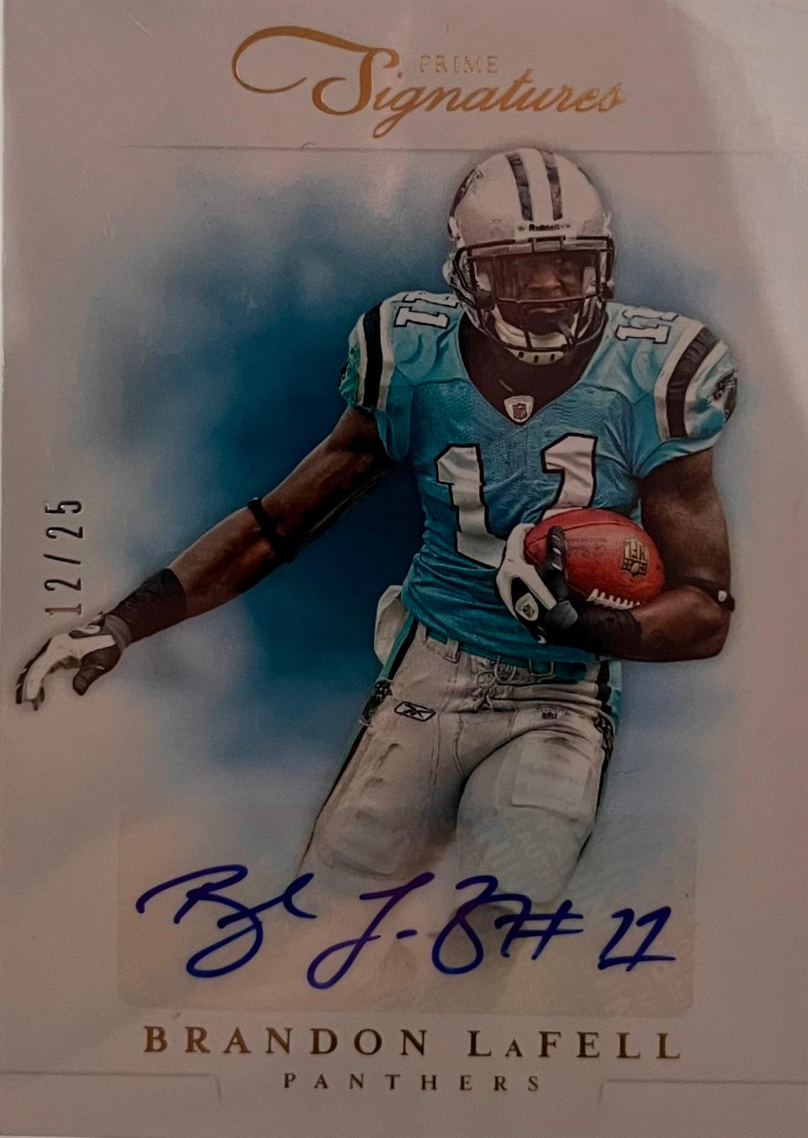 Brandon LaFell #123 2012 Panini Prime Signatures Football