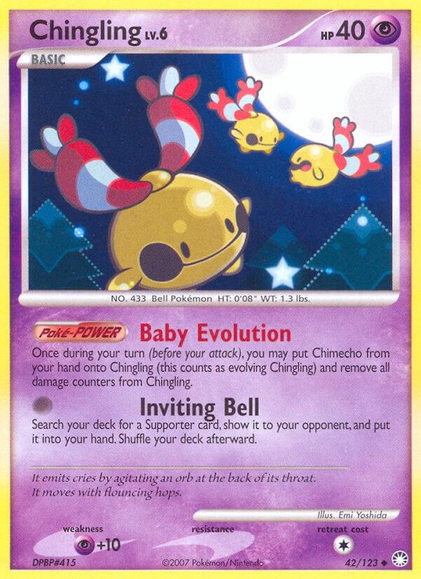 Chingling #42 Pokemon Mysterious Treasures