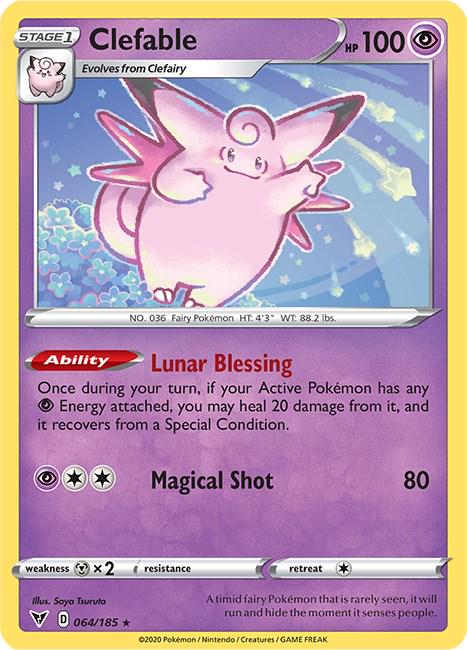 Clefable #64 Pokemon Vivid Voltage