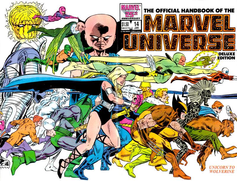 Official Handbook of the Marvel Universe #14 (1987) Comic Books Official Handbook of the Marvel Universe