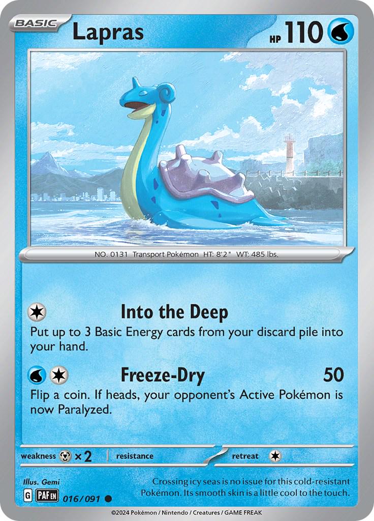 Lapras #16 Pokemon Paldean Fates