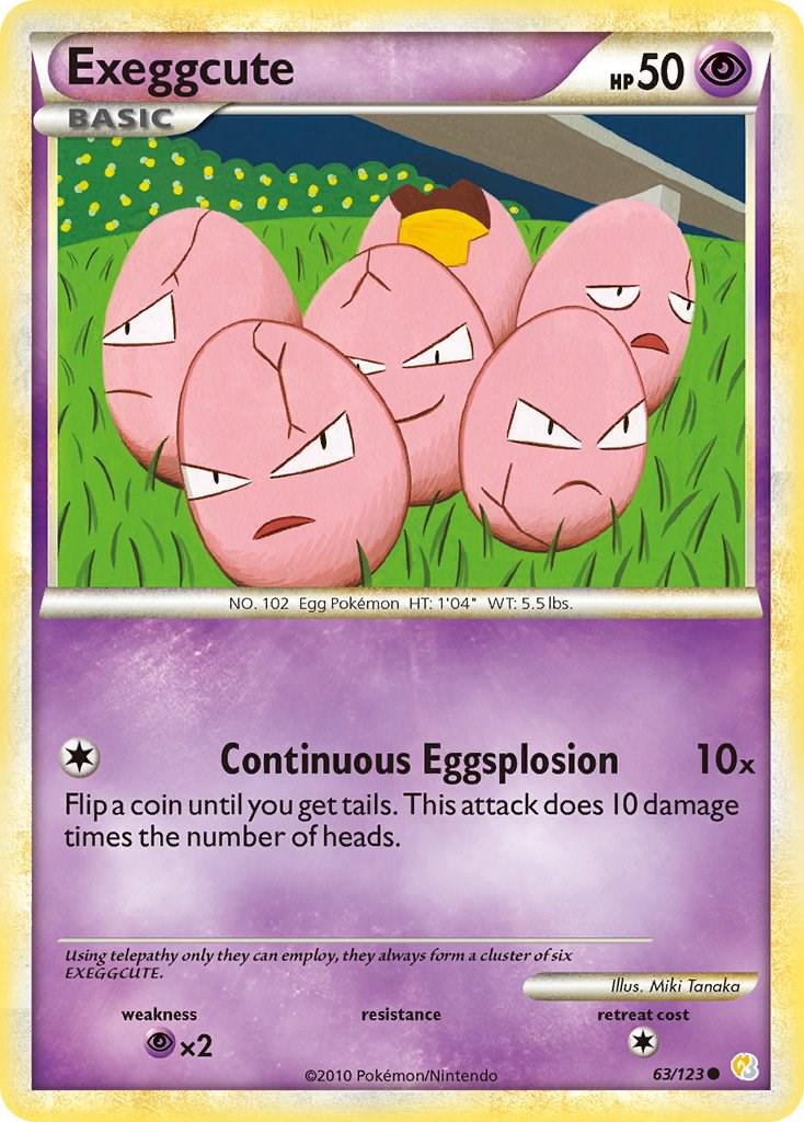 Exeggcute #63 Pokemon HeartGold & SoulSilver