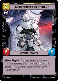 Snowtrooper Lieutenant #236 Star Wars Unlimited: Shadows of the Galaxy