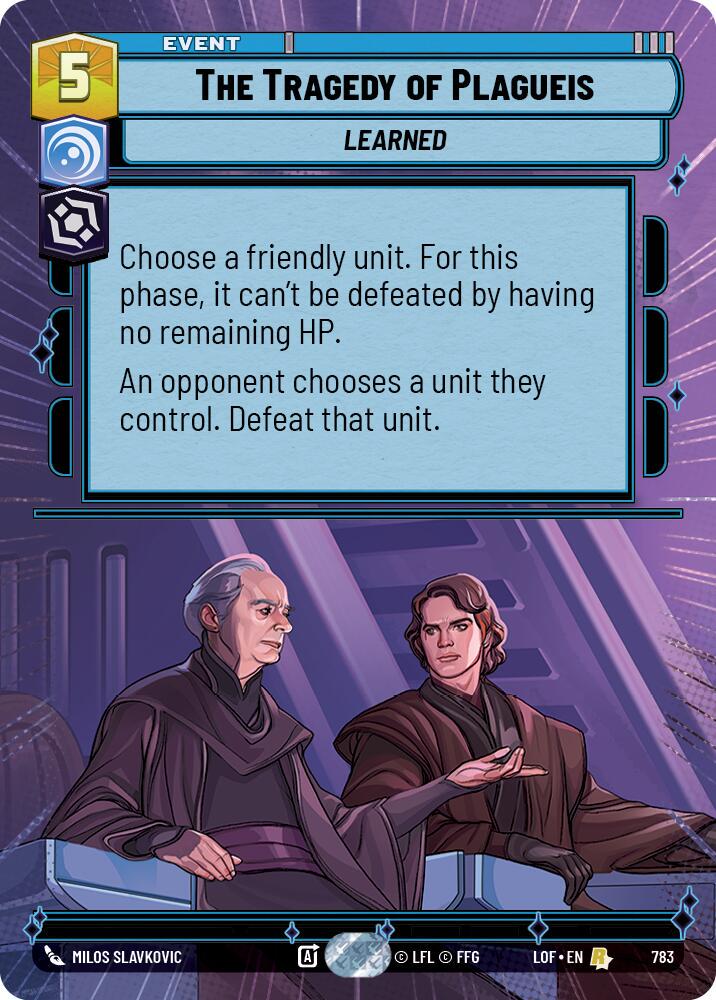 The Tragedy of Plagueis [Hyperspace Foil] #783