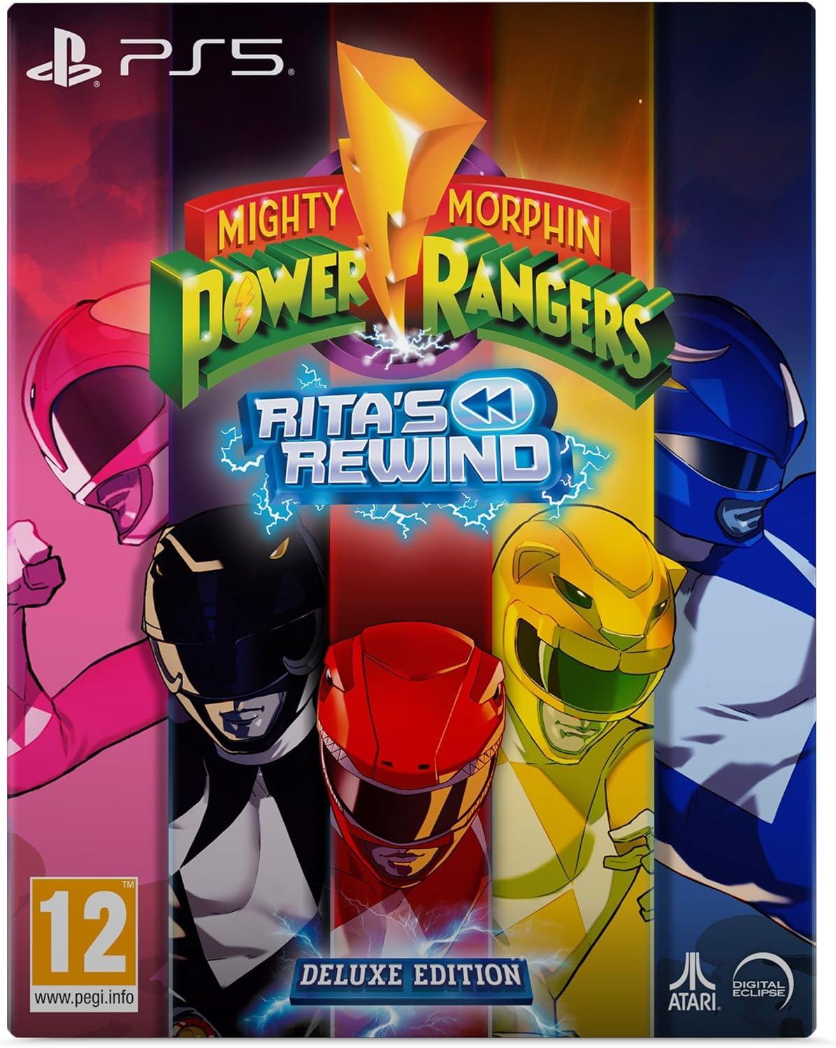 Carátula de Mighty Morphin Power Rangers: Rita's Rewind Deluxe Edition para PS5 (edición PAL España)