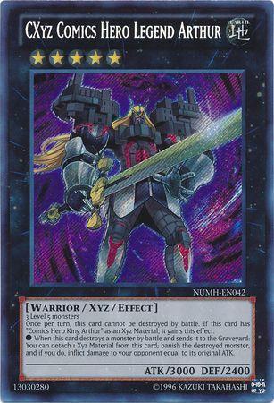 CXyz Comics Hero Legend Arthur NUMH-EN042 YuGiOh Number Hunters