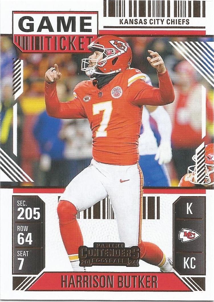 Harrison Butker #49 2024 Panini Contenders Football