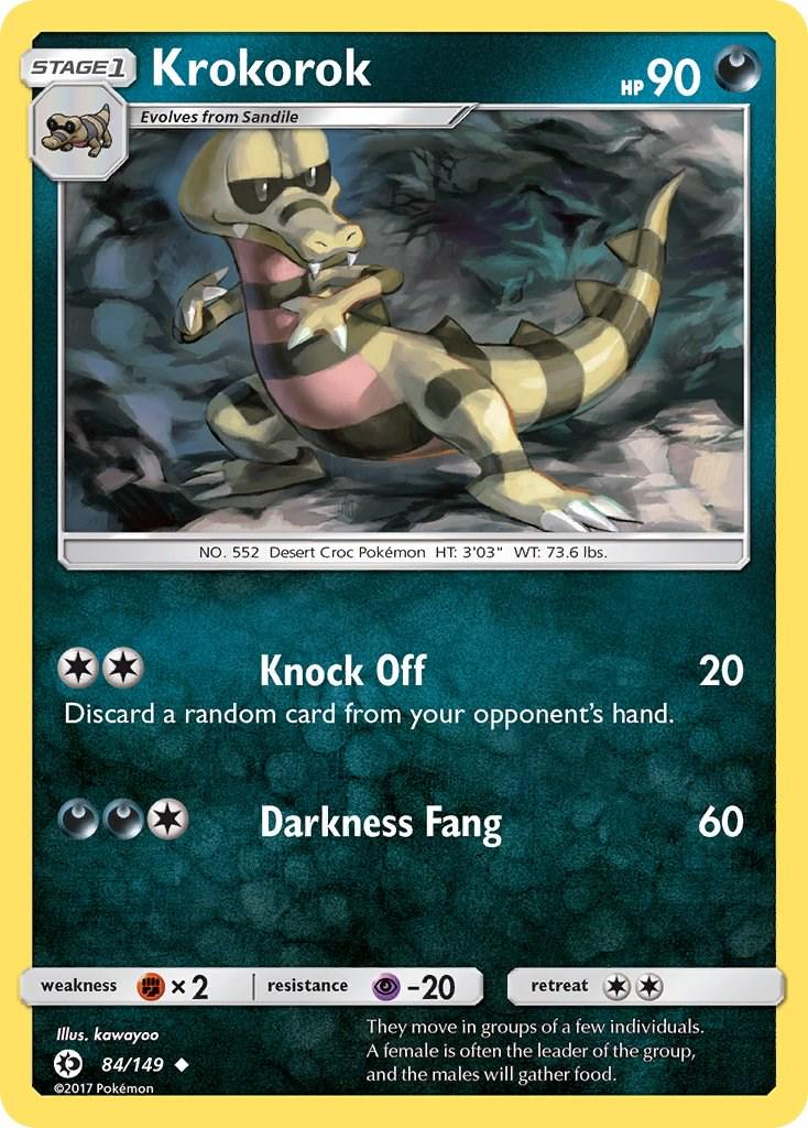 Krokorok #84 Pokemon Sun & Moon