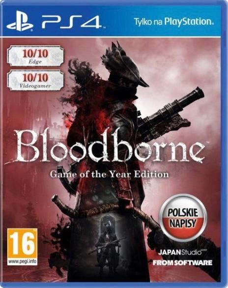 Carátula de Bloodborne Game Of The Year Polish Cover para PS4 (edición PAL España)