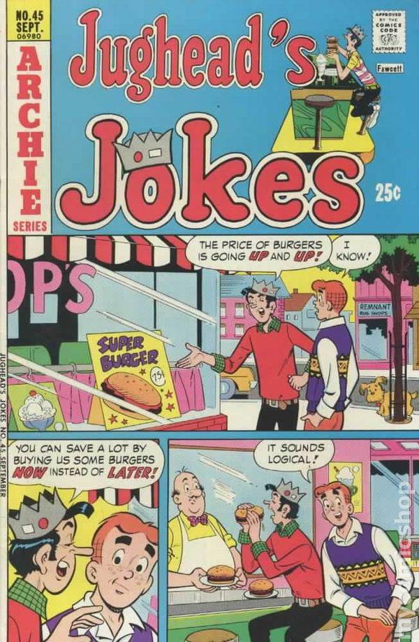 Jughead's Jokes #45 (1975) Comic Books Jughead's Jokes