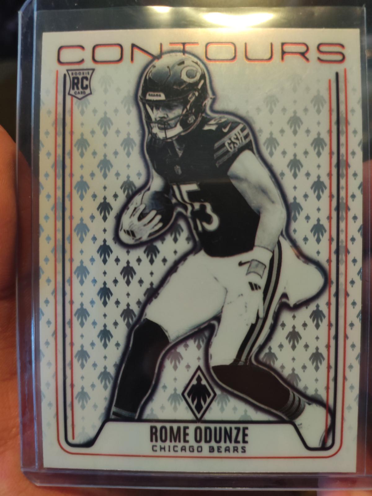 Rome Odunze #CON-ROE Football Cards 2024 Panini Phoenix Contours