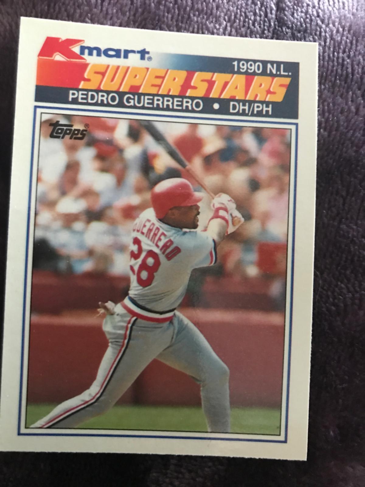 Pedro Guerrero #15 Baseball Cards 1990 Kmart