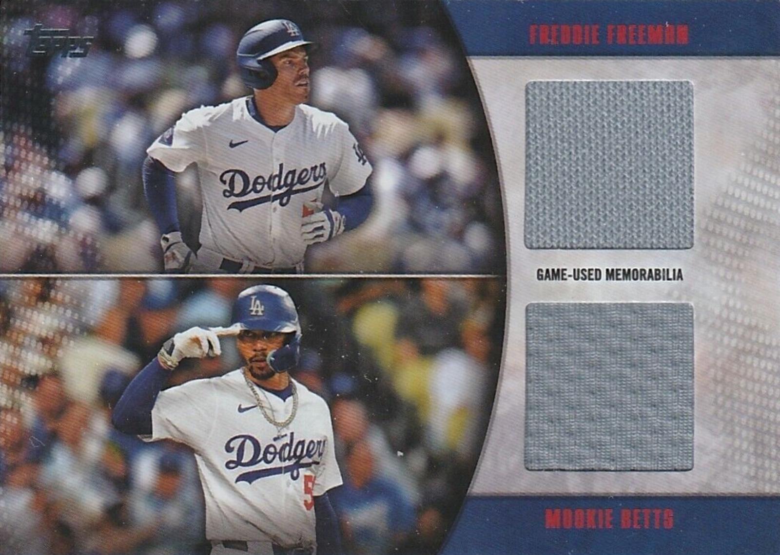 Mookie Betts / Freddie Freeman #MLMDR-FRB Baseball Cards 2025 Topps Major League Material Dual
