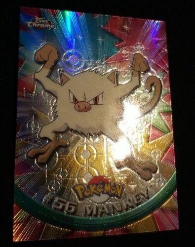 レア 2000 Topps Chrome ピカチュウ クリア インサート(Mankey レア 2000 Topps Chrome ピカチュウ クリア インサート(Mankey