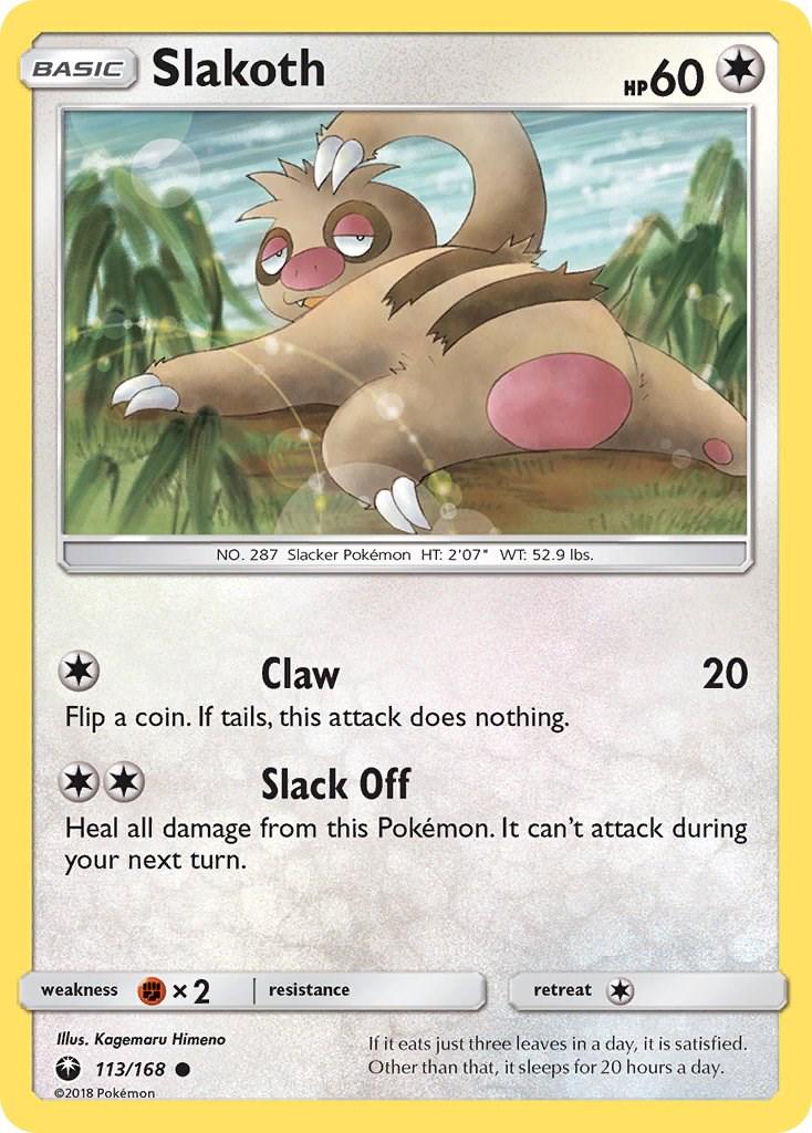 Slakoth #113 Pokemon Celestial Storm