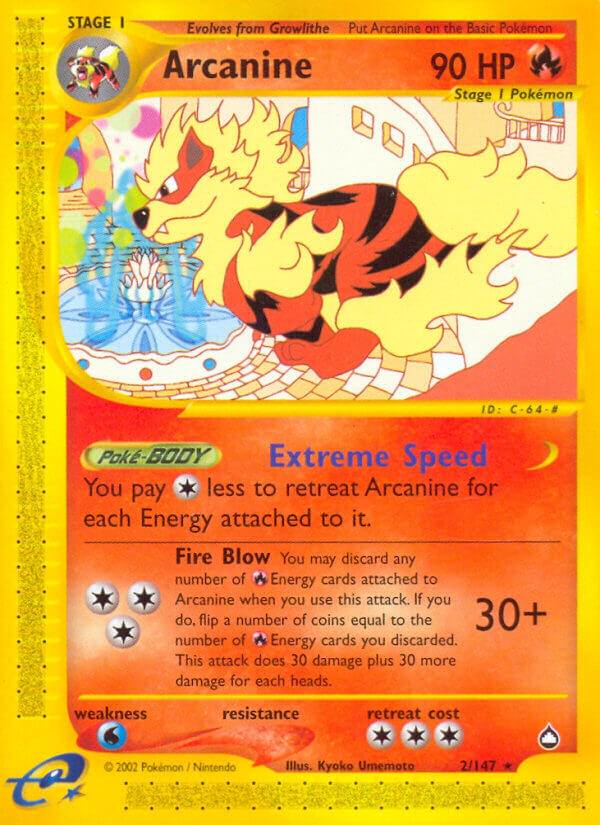Arcanine #2 Pokemon Aquapolis