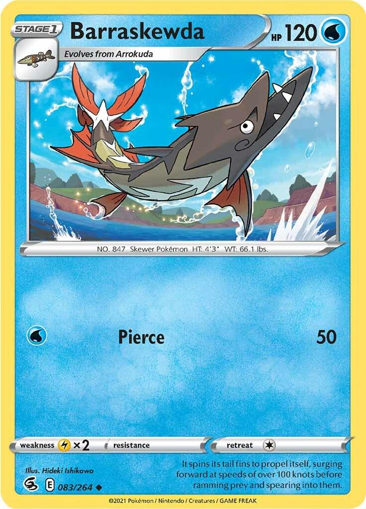 Barraskewda #83 Pokemon Fusion Strike