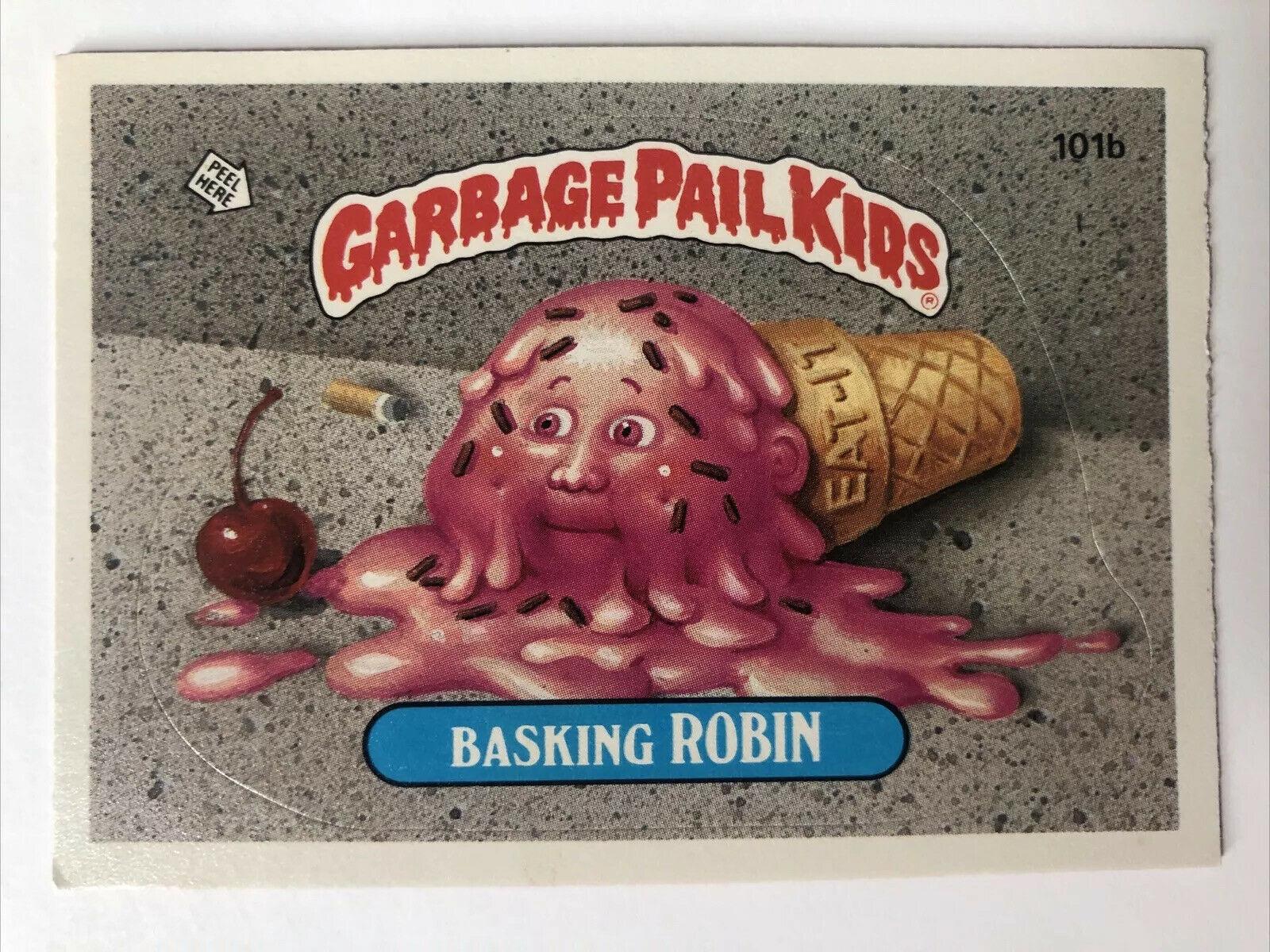 Basking ROBIN #101b 1986 Garbage Pail Kids
