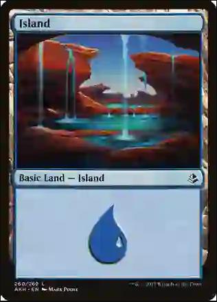 Island #260 Magic Amonkhet