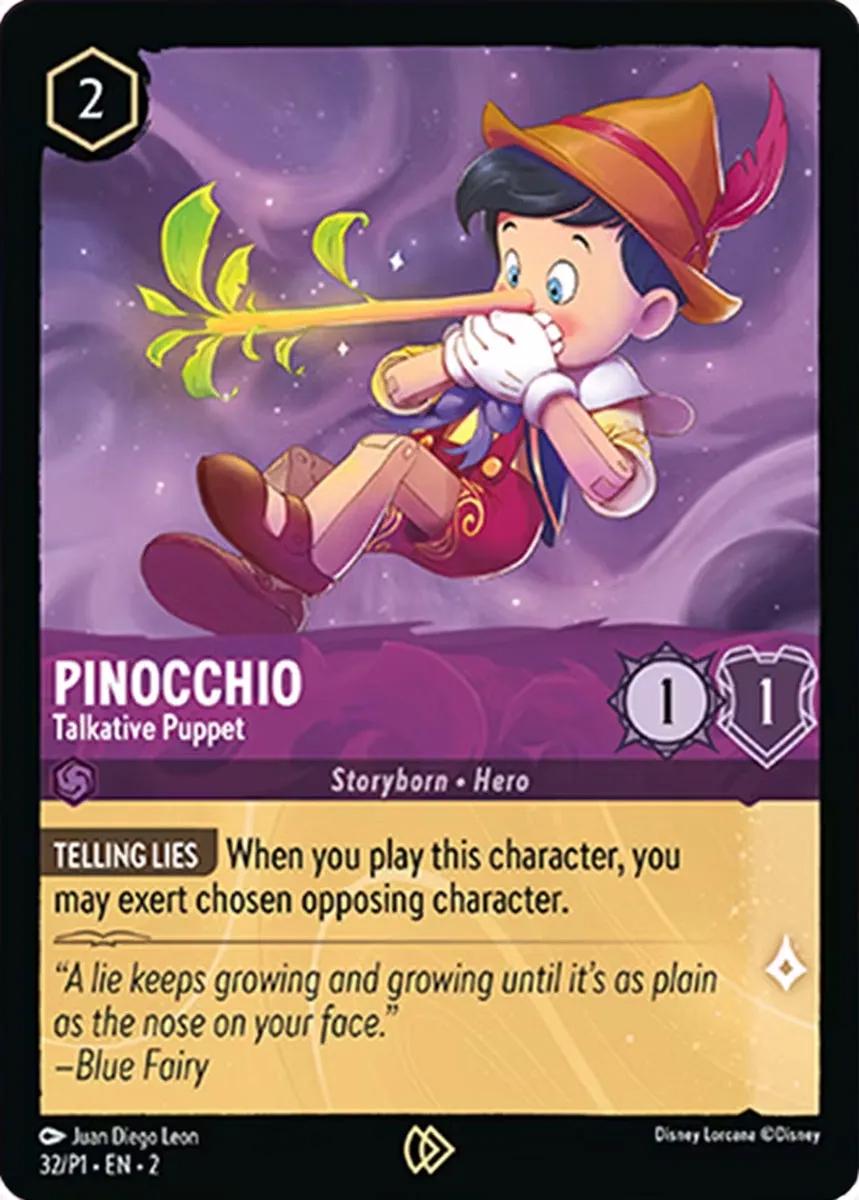 Pinocchio - Talkative Puppet #32 Lorcana Promo