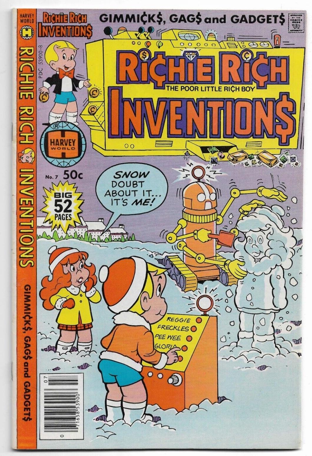 Richie Rich Inventions #7 (1979) Comic Books Richie Rich Inventions